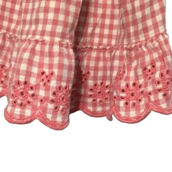 Old Navy Pink Gingham Embroidered Dress 12-18M - Picture 3 of 8
